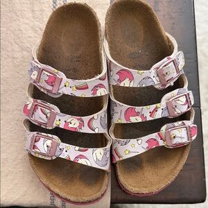 Birkenstock Pink Unicorn Kids Sandals